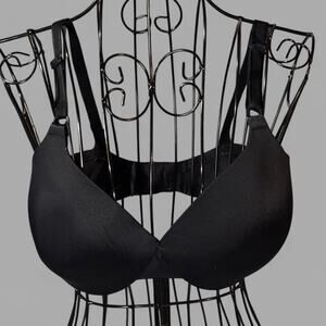 Warner's No Side Effects Wire-Free Smoothing Bra, Black - Size 36D